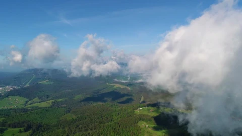 Stock Video Flying At Cloud Level With The Mountains Below Live Wallpaper For PC - Free Live Wallpaper