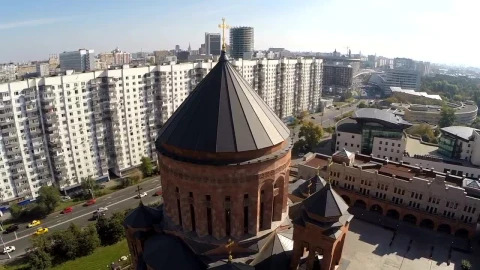 Stock Video Flying Around An Orthodox Church Live Wallpaper For PC - Free Live Wallpaper