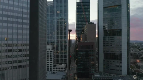 Stock Video Flying Among Skyscrapers And Buildings Live Wallpaper For PC - Free Live Wallpaper