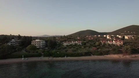 Stock Video Flying Along Trikorfo Beach Live Wallpaper For PC - Free Live Wallpaper