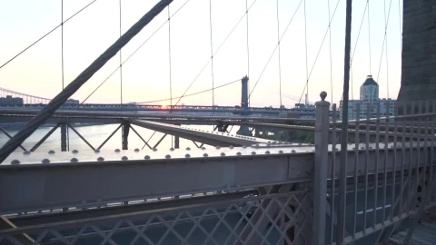 Stock Video Flying Across The Brooklyn Bridge Live Wallpaper For PC - Free Live Wallpaper