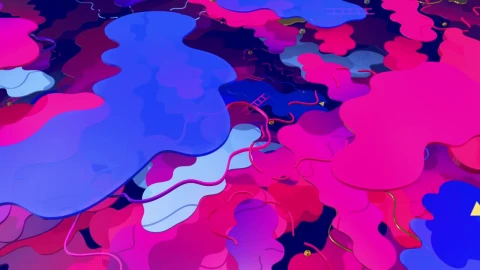 Stock Video Flying Above Abstract Colorful Clouds In D Live Wallpaper For PC - Free Live Wallpaper