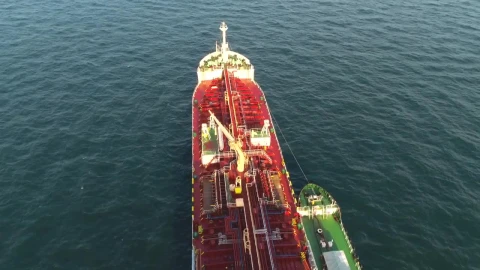 Stock Video Flying Above A Tanker Ship Live Wallpaper For PC - Free Live Wallpaper