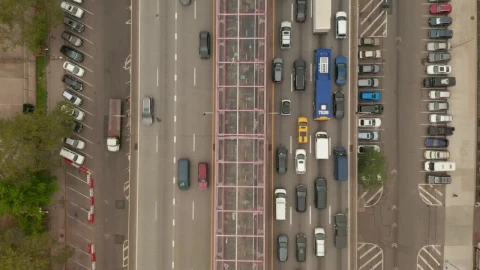 Stock Video Fluent And Heavy Traffic On Bridge In New York Live Wallpaper For PC - Free Live Wallpaper