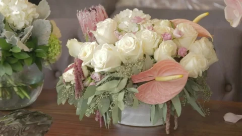 Stock Video Flower Arrangement With Flowers And Calla Lilies Live Wallpaper For PC - Free Live Wallpaper