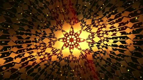 Stock Video Floating Rotating Rhombuses Forming Circles Live Wallpaper For PC - Free Live Wallpaper