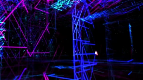 Stock Video Flashing Neon Lights D World Live Wallpaper For PC - Free Live Wallpaper