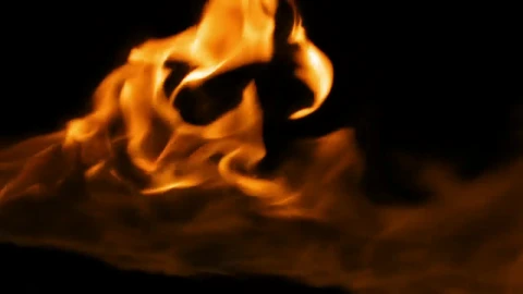 Stock Video Flames Burning Across A Dark Screen Live Wallpaper For PC - Free Live Wallpaper