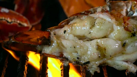 Stock Video Flame Grilled Seafood Live Wallpaper For PC - Free Live Wallpaper