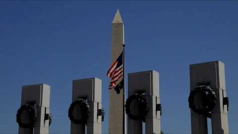 Stock Video Flags At The Washington Monument Live Wallpaper For PC - Free Live Wallpaper