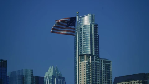 Stock Video Flag Of The United States Waving On Top Of A Live Wallpaper For PC - Free Live Wallpaper