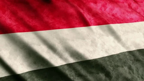 Stock Video Flag Of The Country Of Yemen In Asia Live Wallpaper For PC - Free Live Wallpaper