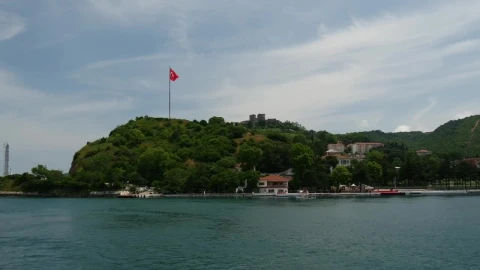 Stock Video Flag In The Top Of A Coast Hill Live Wallpaper For PC - Free Live Wallpaper