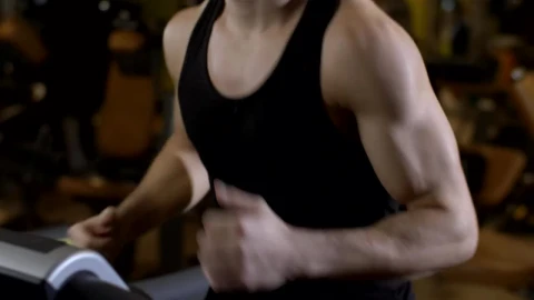 Stock Video Fitness Man Doing Warm Up On The Treadmill Live Wallpaper For PC - Free Live Wallpaper