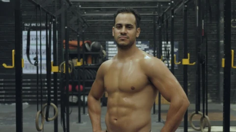 Stock Video Fitness Man At A Crossfit Gym Live Wallpaper For PC - Free Live Wallpaper