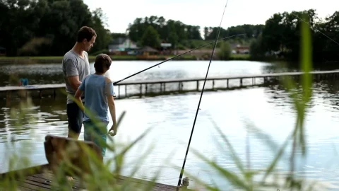 Stock Video Fishing Together By The Lake Live Wallpaper For PC - Free Live Wallpaper