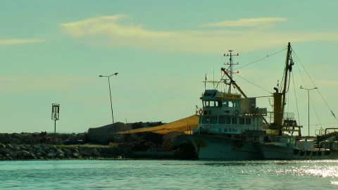 Stock Video Fishing Boat Anchored On The Coast Live Wallpaper For PC - Free Live Wallpaper