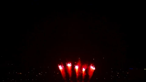 Stock Video Firewoks Celebration In The Night Sky Live Wallpaper For PC - Free Live Wallpaper