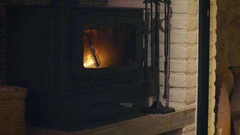 Stock Video Fireplace Heater Lit Inside A House Live Wallpaper For PC - Free Live Wallpaper