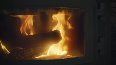 Stock Video Fire Texture Of A Modern Fireplace Live Wallpaper For PC - Free Live Wallpaper