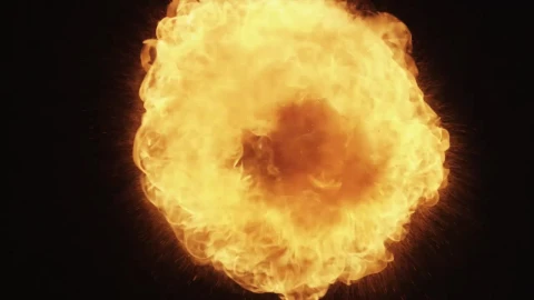 Stock Video Fire Explosion On A Black Background Live Wallpaper For PC - Free Live Wallpaper