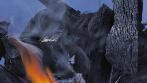 Stock Video Fire Burning Coal Close Up Live Wallpaper For PC - Free Live Wallpaper