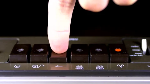 Stock Video Finger Pushing Buttons On A Tape Recorder Live Wallpaper For PC - Free Live Wallpaper