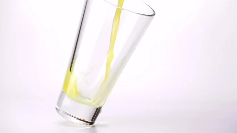 Stock Video Filling A Glass With Juice On A White Background Live Wallpaper For PC - Free Live Wallpaper