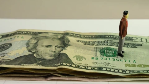 Stock Video Figure Standing On The Dollar Live Wallpaper For PC - Free Live Wallpaper