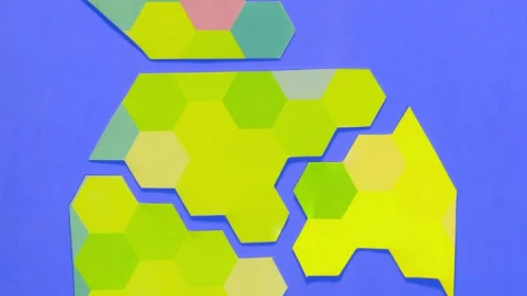 Stock Video Figure Of A Pineapple Made With Pieces Of Paper On Live Wallpaper For PC - Free Live Wallpaper