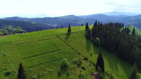 Stock Video Field Of A Farm With A View Of The Mountains Live Wallpaper For PC - Free Live Wallpaper