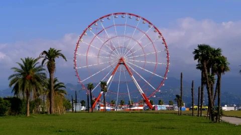 Stock Video Ferris Wheel In The Park Live Wallpaper For PC - Free Live Wallpaper