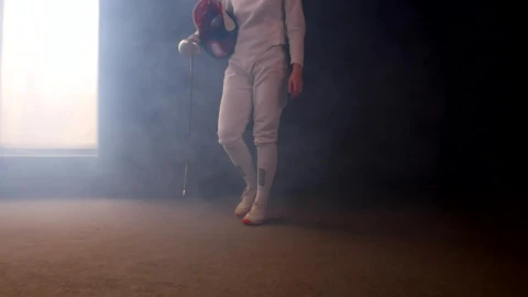 Stock Video Fencer Walking Slowly Before A Combat Live Wallpaper For PC - Free Live Wallpaper