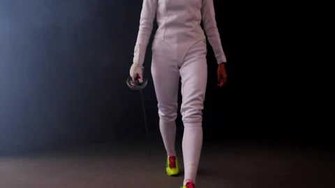 Stock Video Fencer Walking In A Dark And Smoky Place Live Wallpaper For PC - Free Live Wallpaper