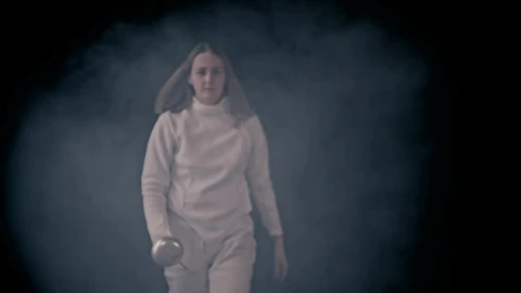 Stock Video Fencer Coming Head On Through Smoke To Fight Live Wallpaper For PC - Free Live Wallpaper