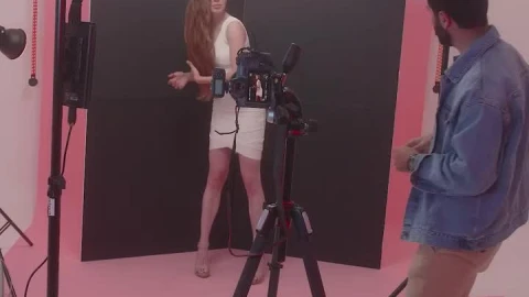Stock Video Female Model Posing Captivatingly In A Photoshoot Live Wallpaper For PC - Free Live Wallpaper