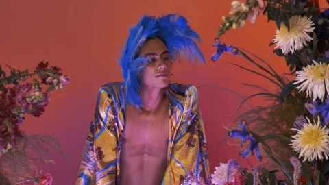 Stock Video Female Gay Man Surrounded By Many Flowers Live Wallpaper For PC - Free Live Wallpaper