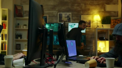 Stock Video Female Hacker Wearing A Mask Live Wallpaper For PC - Free Live Wallpaper