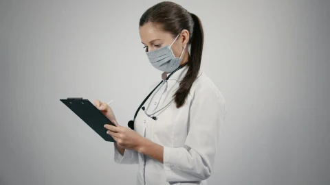 Stock Video Female Doctor Taking Notes Live Wallpaper For PC - Free Live Wallpaper
