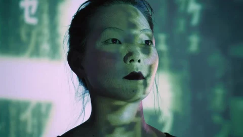 Stock Video Female Cyborg Starting Her System And Walking Live Wallpaper For PC - Free Live Wallpaper