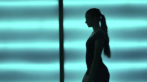 Stock Video Female Contemporary Dancer Slow Dancing In Studio Live Wallpaper For PC - Free Live Wallpaper
