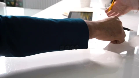 Stock Video Female Boss Writes Her Name On A Contract Live Wallpaper For PC - Free Live Wallpaper