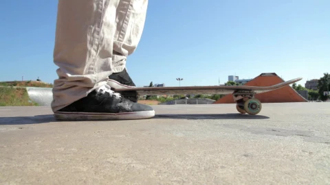 Stock Video Feet Of A Skateboarder Turning His Skateboard Live Wallpaper For PC - Free Live Wallpaper