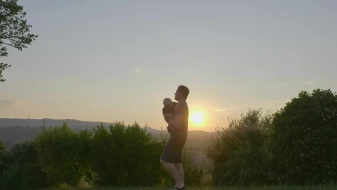 Stock Video Father Holding His Son Outside Live Wallpaper For PC - Free Live Wallpaper