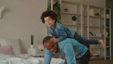 Stock Video Father And Son Playing Piggyback Live Wallpaper For PC - Free Live Wallpaper