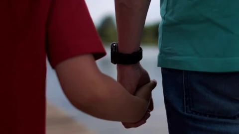 Stock Video Father And Son Holding Hands And Walking Live Wallpaper For PC - Free Live Wallpaper