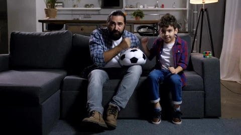 Stock Video Father And Son Enjoying Football Live Wallpaper For PC - Free Live Wallpaper