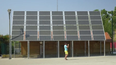 Stock Video Father And Son By A Solar Array Live Wallpaper For PC - Free Live Wallpaper
