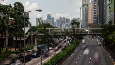Stock Video Fast Traffic On Hong Kong Road Live Wallpaper For PC - Free Live Wallpaper