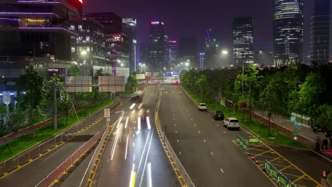Stock Video Fast Traffic On A Shenzen Road Live Wallpaper For PC - Free Live Wallpaper